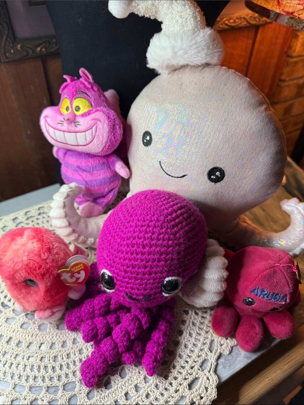 Ty Bright Pink & Magenta Plush Octopus Collection - Ty Brand